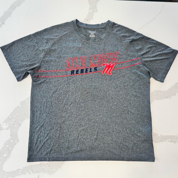 Hanes Other - OLE MS Hanes Charcoal Gray Crewneck T-Shirt